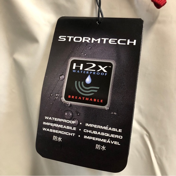 Women’s Stormtech H2X Waterproof Pullover Jacket, Sz Lg, Beige (Birch) - Picture 6 of 12